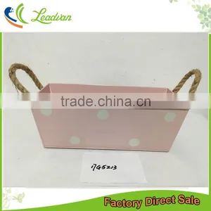 China Best Sellers Home Garden Colorful Iron Metal Hanging Plant Flower Pot and Metal Planters thumbnail-1
