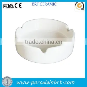 White Ceramic Wholesale Custom Cigar Ashtray thumbnail-1