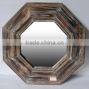 2016 Distressed Mirror Frame Wooden Mirror Frame thumbnail-3