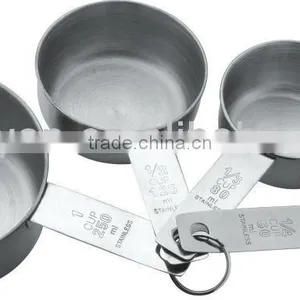 Staniless Steel 4pcs Measuring Cup, Measuring Spoon thumbnail-1