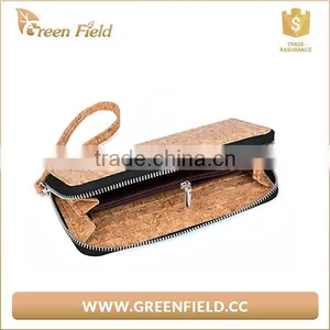 Eco Friendly Wood Wallet Vegan Light Brown Cork Large Mens Wallets thumbnail-3