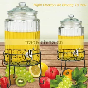 Transparent Glass Juice Dispensers With S/S Lid thumbnail-5