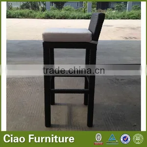 High Top Indoor Bar Chairs Rattan Furniture thumbnail-3