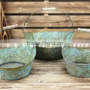 Metal Hanging Flowerpot Garden Decoration thumbnail-1