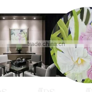 Beautiful Flower Designs Fabric Painting for Wall Art Decor thumbnail-4