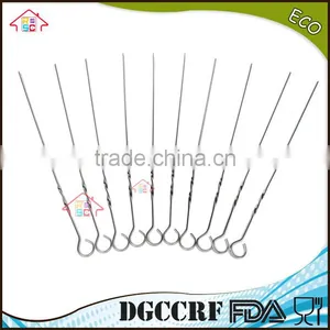 NBRSC Stainless Steel BBQ Barbecue Skewers Needle Utensil EXTRA LONG METAL BBQ Fork thumbnail-1