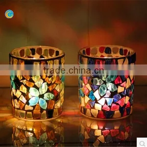 The Romantic Candlelight Dinner Candles Glass Candlestick Furnishing Articles thumbnail-1