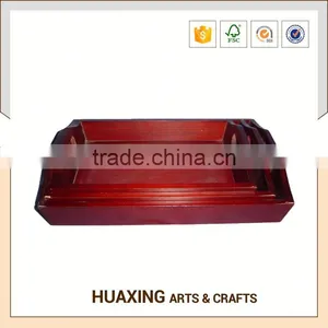 Chinese Style Wooden Oval Wooden Tray thumbnail-2