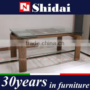 6 Seater Tempered Glass Dining Table Arabic Style Dining Room Table thumbnail-1