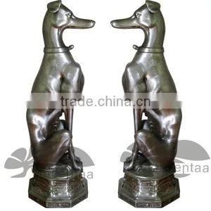 Antique Brass Dog Statue Cna be Customized VSL-033 thumbnail-3