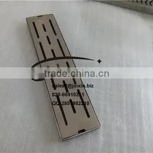 JINXIN Stainless Steel Rectangular Long Floor Drain With High Quality for Bathroom Hotel and Shower Room thumbnail-1