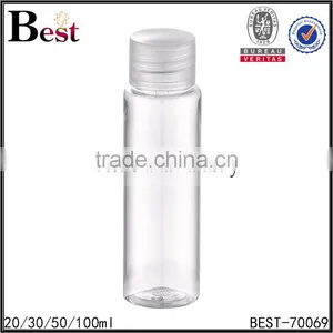 2017 Hot New Products Cosmetic Toner Beard Oil Essential Oil Plastic Cap Insert PET 100ml Plastic Bottle for Oil thumbnail-4