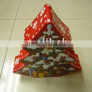 X-mas Tree Shaped Tin Box thumbnail-1