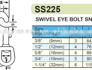 Small Stainless Steel 316 Double End Carabine Dog Pet Carabiner Hook thumbnail-3