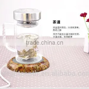 Environmental Practical Safe Wood USB Heat Coffee Cup Warmer Water Milk Heater thumbnail-1