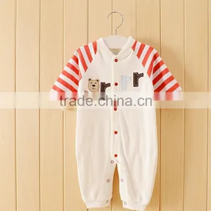 Baby Romper Wholesale, Cotton Baby Hooded Romper thumbnail-1