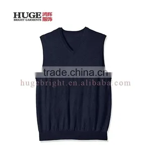 New Fashion Comfortable Regular Fit V Neck Sleevesless Sweater Vest thumbnail-1