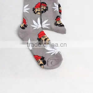 Hemp-leave Design Socks, Sports Socks, Mountaineering Socks thumbnail-3