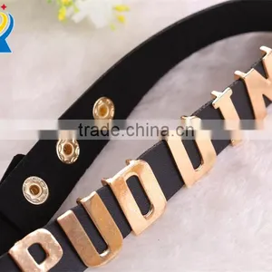 Hot Women Black Choker Collars Leather Puddin Necklace thumbnail-4