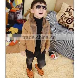 New Fashion Boys Purple Wool Coats Winter Coats thumbnail-1