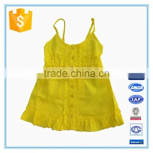 Ladies Cotton Sexy Ruffle Hem Design Camisole thumbnail-1
