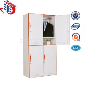 China Factory Dirct Office Clothes Wardrobe 4 Doors Steel Lockers thumbnail-1