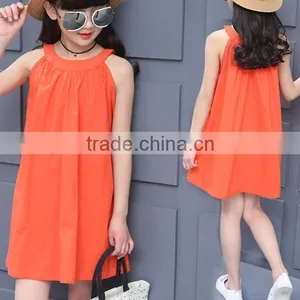 Zm35700a Summer Girls Fancy Dress Fashion Cotton Beach Dresses for Girls thumbnail-1