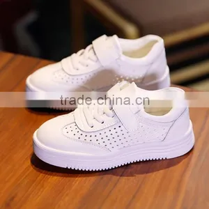 Zm50349b pu Leather Boy White Shoe Hollow Out Breathe Casual Shoes Kids thumbnail-1