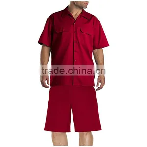 Wholesale Cheapest Summer Work Uniforms Short Sleeve Shirts and Short Pants Workwear thumbnail-1