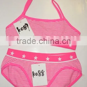 Stripes Seamless Girl Camisole Bra and Panty Set thumbnail-1