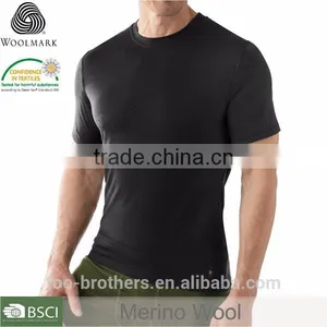 Merino Wool T-shirt Outdoor Casual Clothing Men's t Shirt thumbnail-2