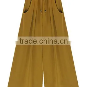 EY0542P New Design Fashion Loose Women Dress Pants Made in China thumbnail-2