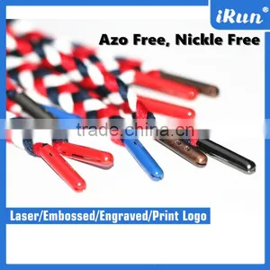 Customized Rose Gold Aglets for Drawstrings - Sneaker Laces Gold Aglets With Customized Engraved or Embossed Logo thumbnail-1