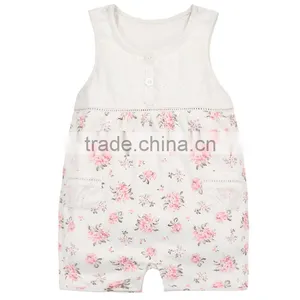 Hot Selling Cotton and Lace Baby Girl Birthday Suit Romper thumbnail-1