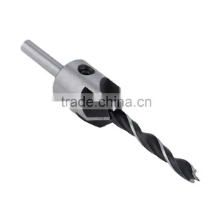 4 Pcs HSS Flute Countersink Drill Bit Set Screw Woodworking Chamfer Tool 3-6mm Hot Search thumbnail-5