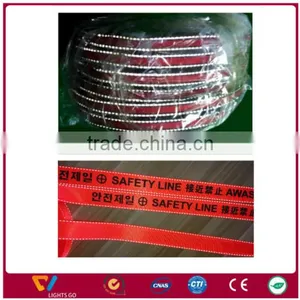 hi Vis Polyester Molle Webbing,reflective Webbing Belt,knitted Polyester Webbing Tape thumbnail-1