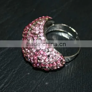 Hot !wholesale Full Stone New Design Finger Rings for Women thumbnail-1
