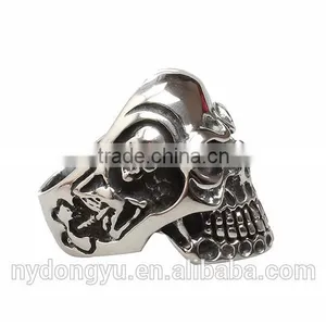 Skeleton Mens Titanium Ring/creative Mens Skeleton Ring/men Top Quality Ring thumbnail-4