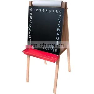 Hot Sale Kids Easel Magnetic Drawing Stand Board in Wood thumbnail-1