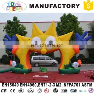 Hot Sale Yellow and Blue Inflatable Advertising Sun Model With EN14960 thumbnail-1