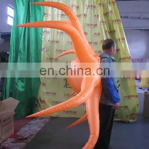 Customized Backpack Inflatable Advertising of Octopus for Stage Decoration thumbnail-3