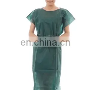 Protective Safety Disposable Patients Gown Without Sleeves thumbnail-6