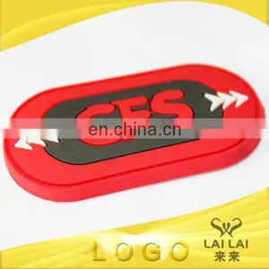 Rubber Badge Silicone Patch With Embossed Logo thumbnail-1