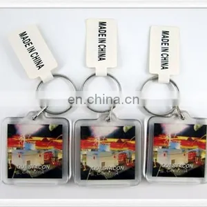 Hat Shape Custom Logo Card Inserted Acrylic Keychain thumbnail-5