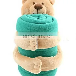 Soft Bear Blanket White Bear Blanket Soft Plush Blue Blanket thumbnail-1