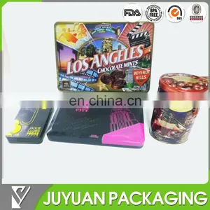 Embossed Empty Valentine Gift Chocolate Tin Box Packaging thumbnail-1