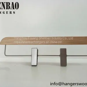 Wooden Pants Hanger Factory Direct Wholesale thumbnail-3