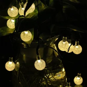 Crystal Ball Solar String Light 6M 30LEDs Waterproof Outdoor Garden Light Party Wedding Holiday Christmas Light 4.8M thumbnail-4