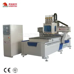 Four Heads Cnc Wood Router Furniture Produce thumbnail-1