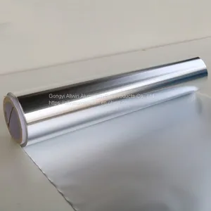 Household Aluminum Foil Roll/7 Micron Silver Foil Paper thumbnail-3